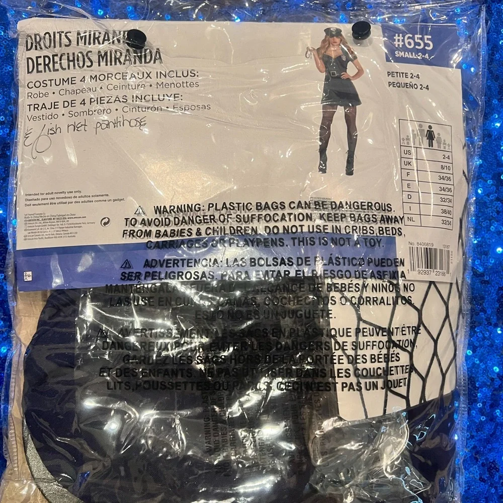 New in bag. Sexy police officer Halloween costume. Size small. - Picture 2 of 4